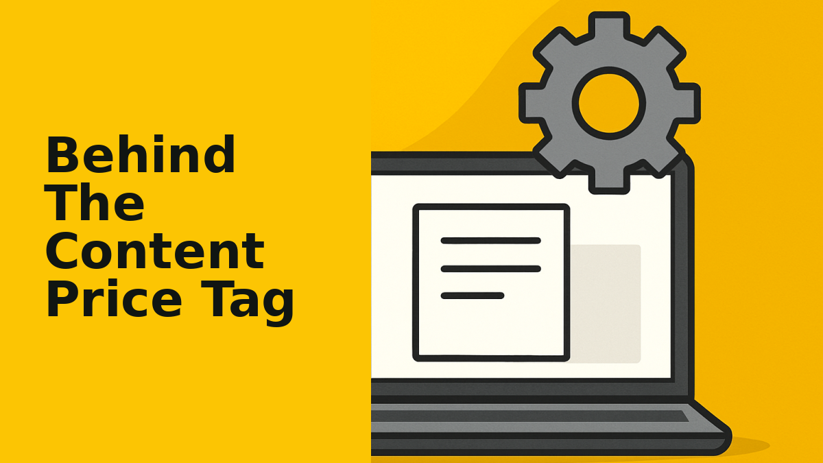 Behind The Content Price Tag